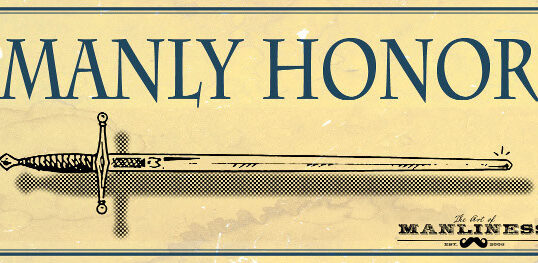 A sword bearing the inscription 