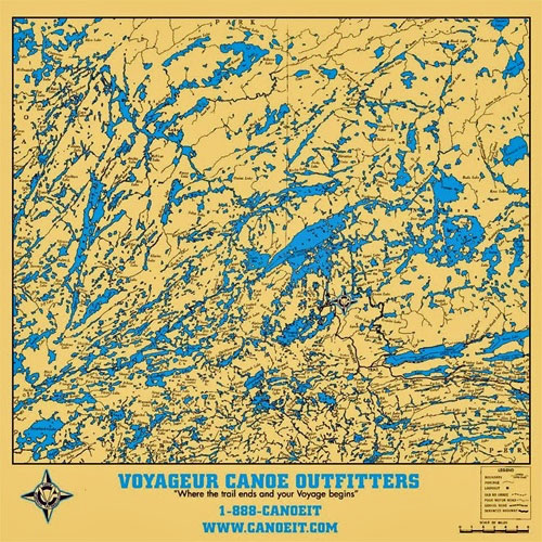 Boundary waters canoe area bwca map.