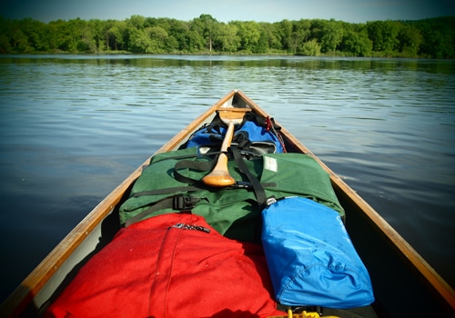 Luggage on a boat.