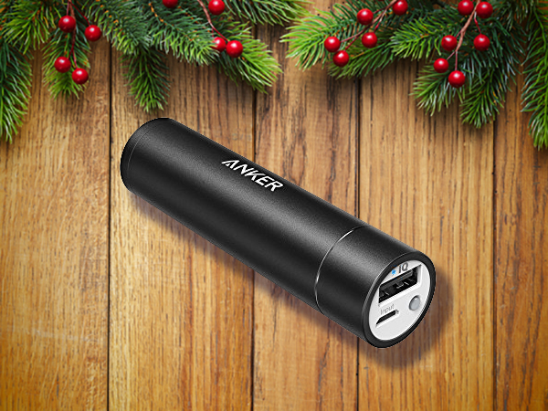 Portable phone charger by Anker.
