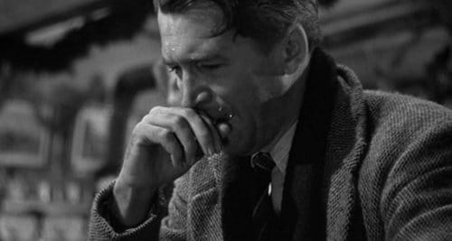 George Bailey crying in "It's a wonderful life" movie. 