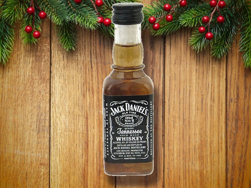 Jack Danials whisky little bottle.