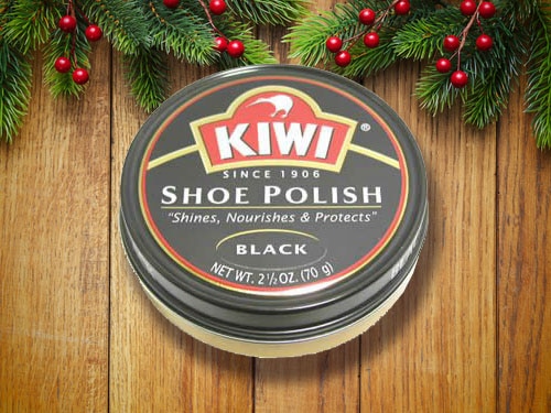 KIWI's black shoe polish.