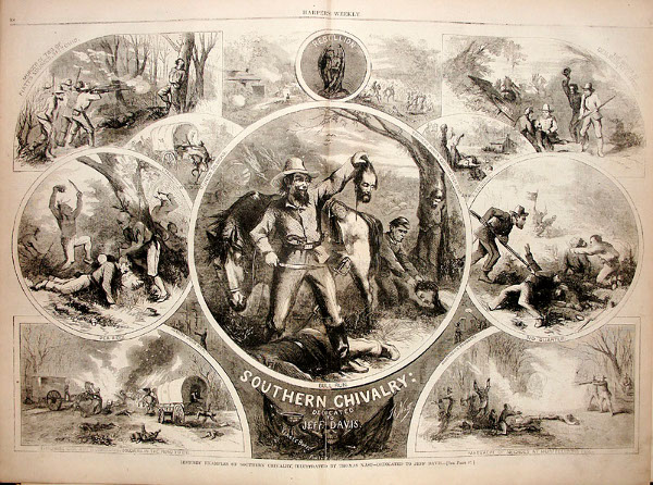 Minolta DSC vintage harper's cartoon souther chivalry civil war