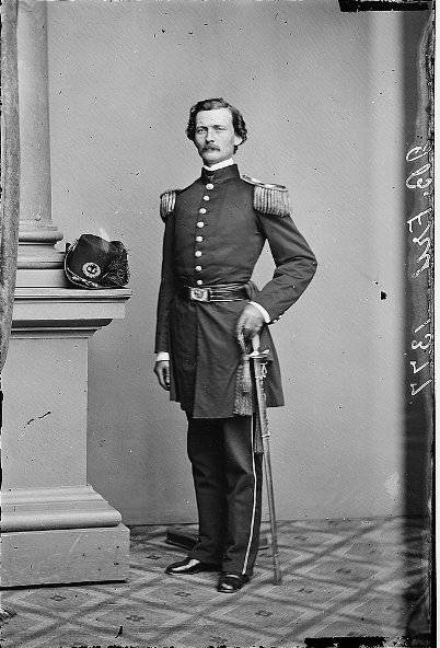 Civil war north solider portrait in full dress uniform. 