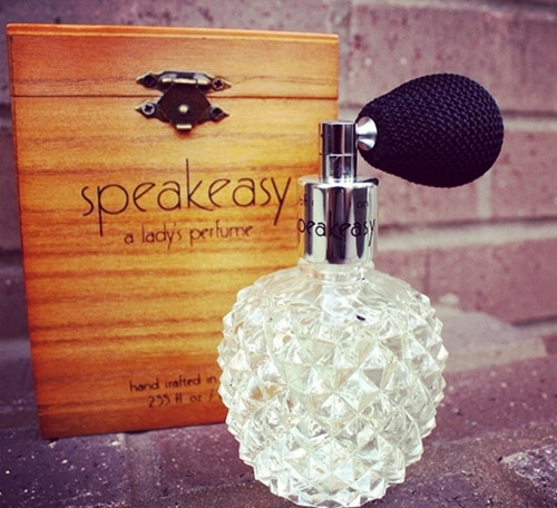 product1 speakeasy lady's women's perfume bottle and wooden box