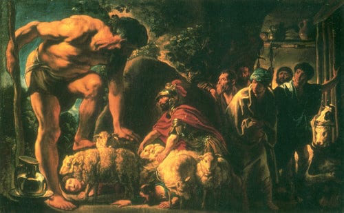 Cyclops Jordan's Homer's Odyssey painting. 