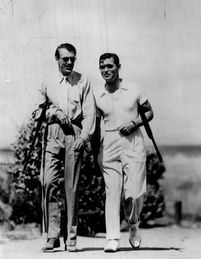 Gary Cooper and Clark Gable hunting long guns. 