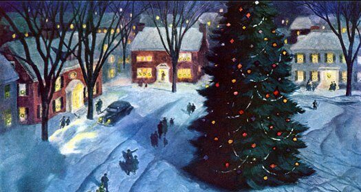 The Best picture of a Christmas tree in the snow.