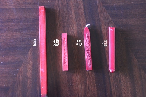 4 types of waxes for wax seal. 