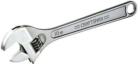 Craftsman adjustable crescent wrench. 