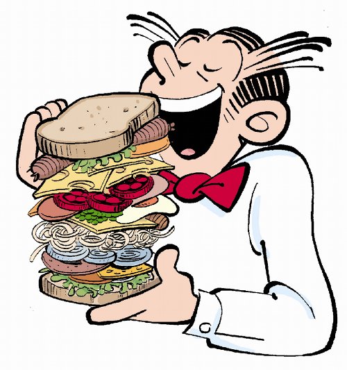 Dagwood sandwich logo.