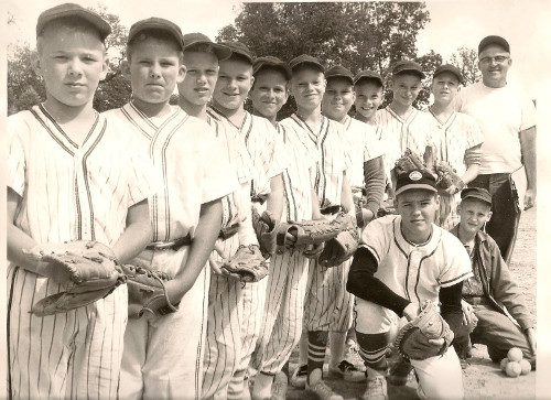 vintage young boys baseball team team photo 