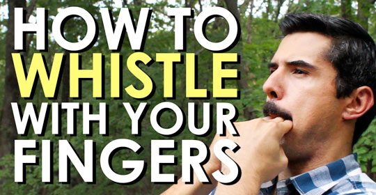 Learn how to whistle using just your fingers in this informative video.