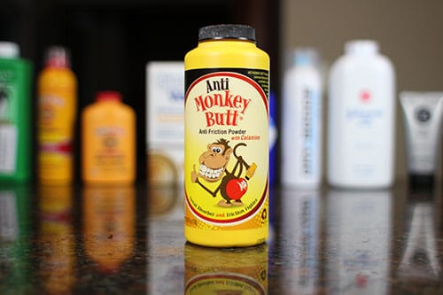 Anti monkey butt anti friction powder.