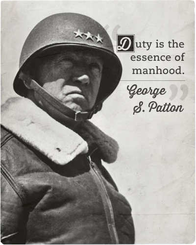 Quote about importance of duty by gorge s.patton .