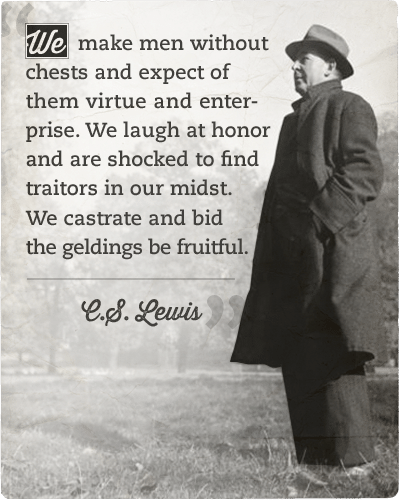 Quote about a man's honor by C.S.Lewis.