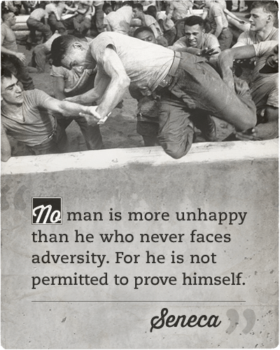 Quote about the most unhappy man by seneca.