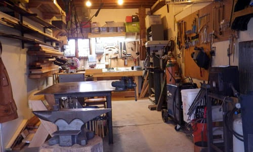 Vintage woodworking shop.