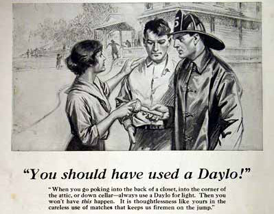 vintage daylo flashlight ad advertisement