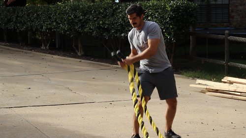 Upgrade your battle ropes workout with the grappler throw