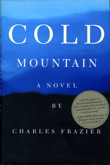 Cold mountain by Charles Frazier, book cover.