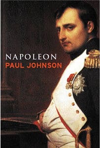 Napoleon: a life by Paul Johnson, book cover.