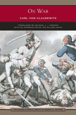 On war by Carl von Clausewitz, book cover.