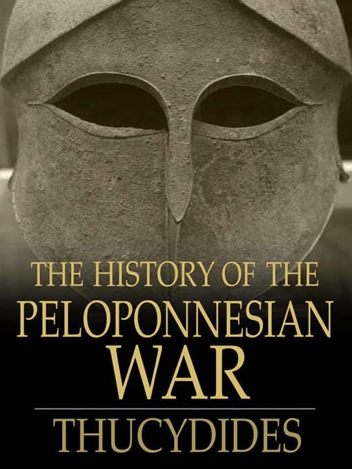 History of the peloponnesian war by thucydides, book cover.