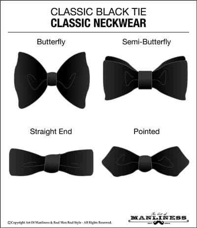 Straight Edge Bow Tie