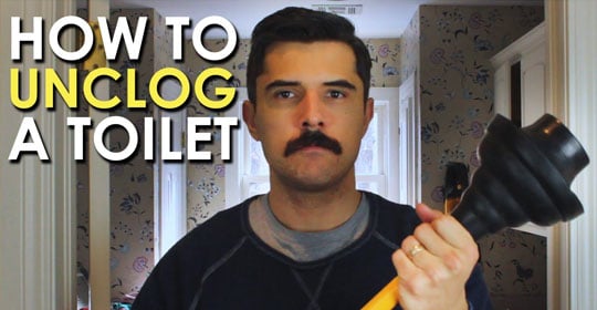 Learn how to unclog a toilet without needing a plumber.