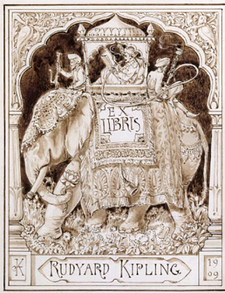 A bookplate by Rudyard Kipling.