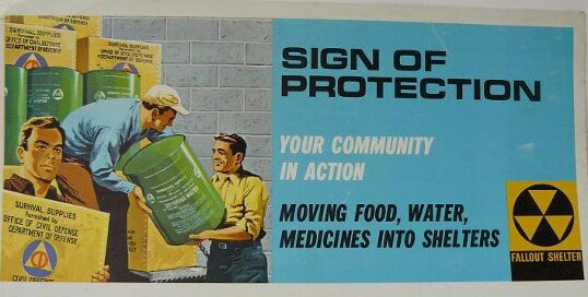 A long-term protective water store for a nuclear power plant.