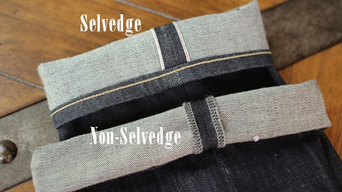Selvedge and non selvedge jeans by denim.