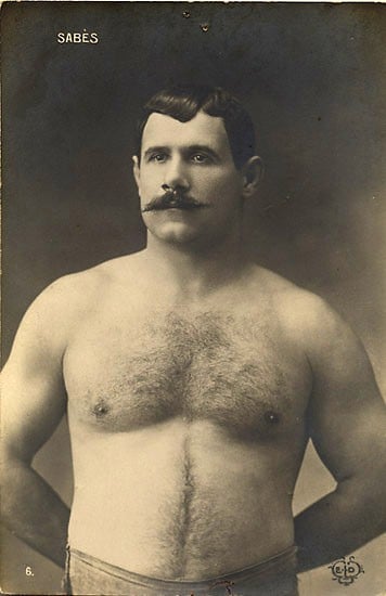 Man showing his chest pose.