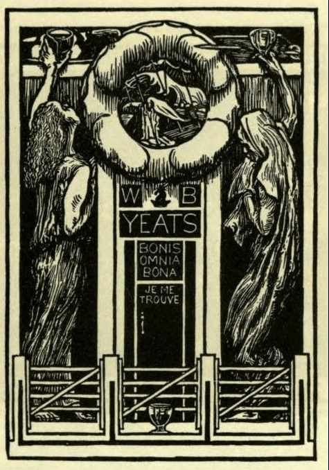 wb yeats bookplate ex libris