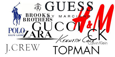 Different types brands logo.