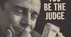 A man holding an electric razor with the words you be the judge.