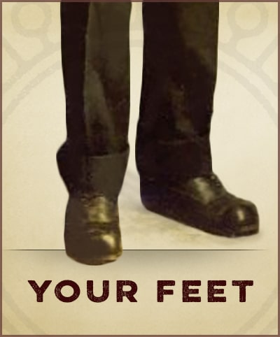 How to be a gentleman by your feet.