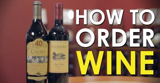Learn how to order wine with a helpful video tutorial.