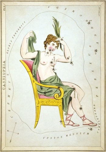 Woman sitting on a chair representing zodiac sign.