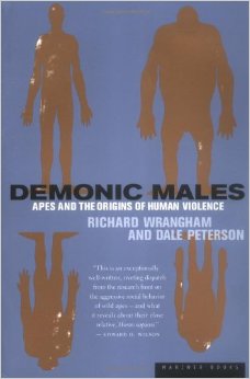 Book cover, demonic males by Richard Wrangham and Dale Peterson.