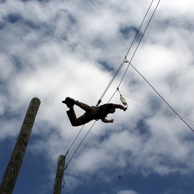 its tactical muster ropes course