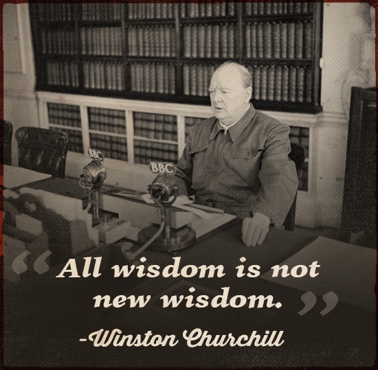 Quote by Winston Churchill Sitting in the library.