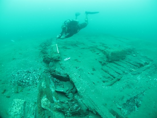 Frederick "Fritz" Hansel man underwater Achaeologist.