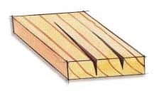 Lmber wood check illustration.