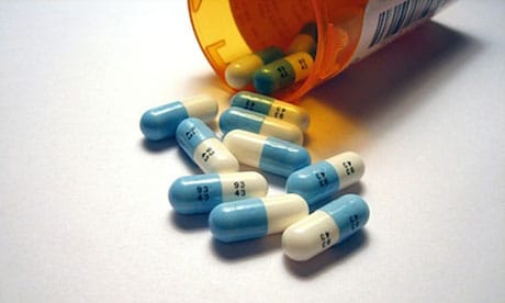 Antidepressant capsules.
