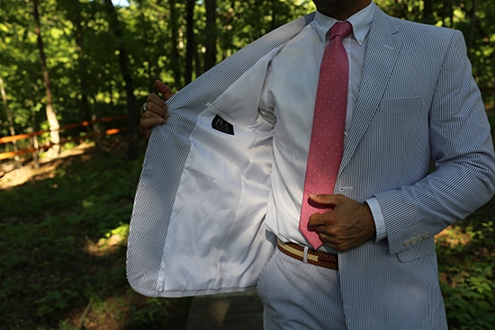 ootd @spiermackay #seersucker #suit @propercloth #chambray #shirt