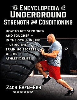 Book cover, strength and conditioning by Zach Even.