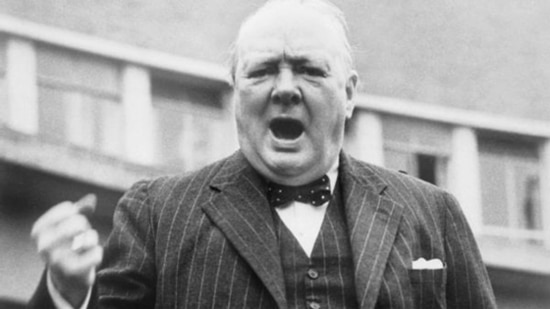 Winston churchill passionate speaking.